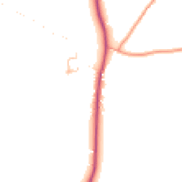 Daytime road noise heatmap for SY8 4EN