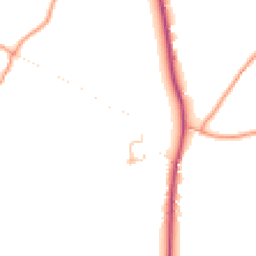 Daytime road noise heatmap for SY8 4EP