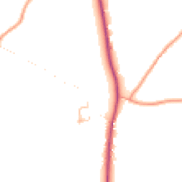 Daytime road noise heatmap for SY8 4FA