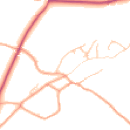 Daytime road noise heatmap for SY8 4HB
