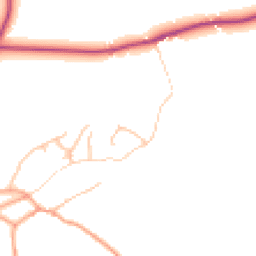 Daytime road noise heatmap for SY8 4HH
