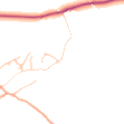 Daytime road noise heatmap for SY8 4HJ