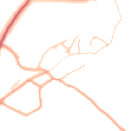 Daytime road noise heatmap for SY8 4HN