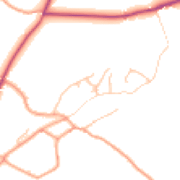 Daytime road noise heatmap for SY8 4HS