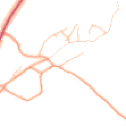 Daytime road noise heatmap for SY8 4HT