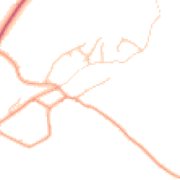 Daytime road noise heatmap for SY8 4HU