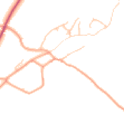 Daytime road noise heatmap for SY8 4HX
