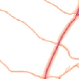 Daytime road noise heatmap for SY8 4JE