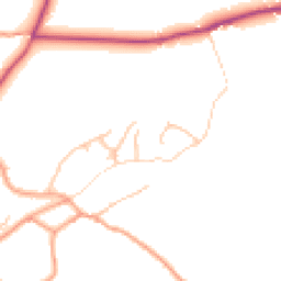 Daytime road noise heatmap for SY8 4JN