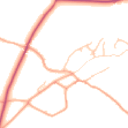 Daytime road noise heatmap for SY8 4JR