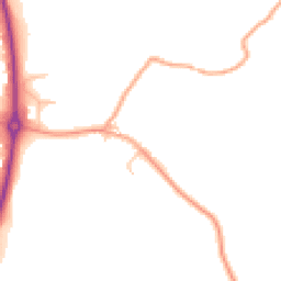 Daytime road noise heatmap for SY8 4JU
