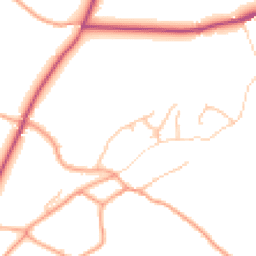 Daytime road noise heatmap for SY8 4JW