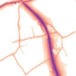 Daytime road noise heatmap for SY8 4LB