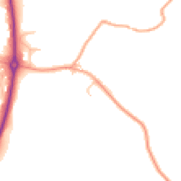 Daytime road noise heatmap for SY8 4LY