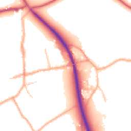 Daytime road noise heatmap for SY8 4NH