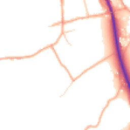 Daytime road noise heatmap for SY8 4NR