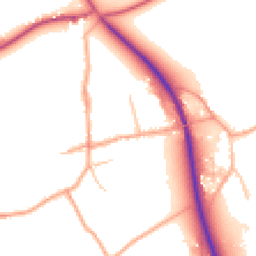 Daytime road noise heatmap for SY8 4PA