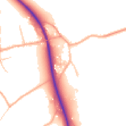 Daytime road noise heatmap for SY8 4PB
