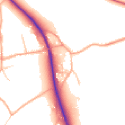Daytime road noise heatmap for SY8 4PD
