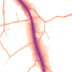 Daytime road noise heatmap for SY8 4PE
