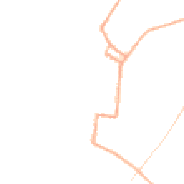 Night-time road noise heatmap for SY9 5AH