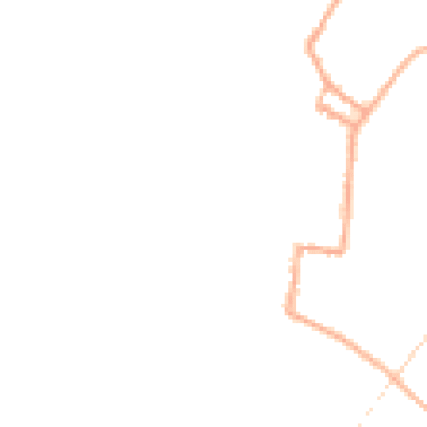 Night-time road noise heatmap for SY9 5AN