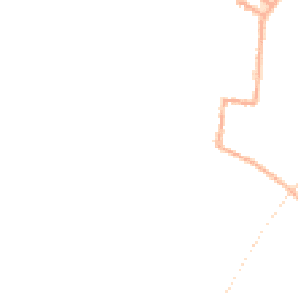 Night-time road noise heatmap for SY9 5AW