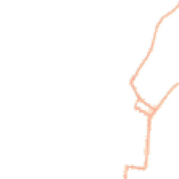 Night-time road noise heatmap for SY9 5BH