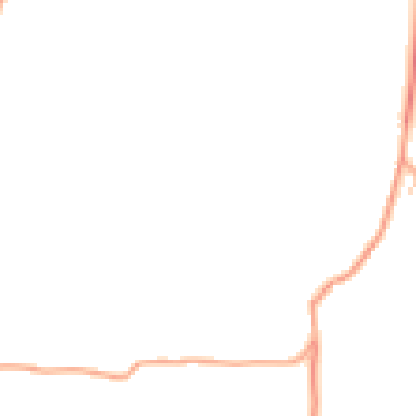 Daytime road noise heatmap for SY9 5DY