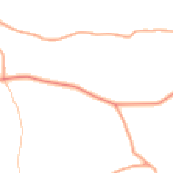 Daytime road noise heatmap for SY9 5EA