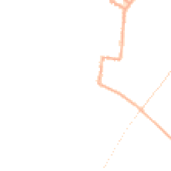 Night-time road noise heatmap for SY9 5FD