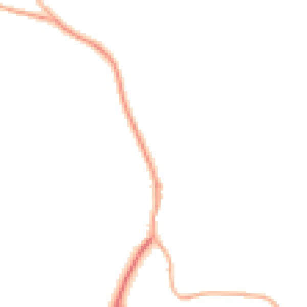 Night-time road noise heatmap for SY9 5FE