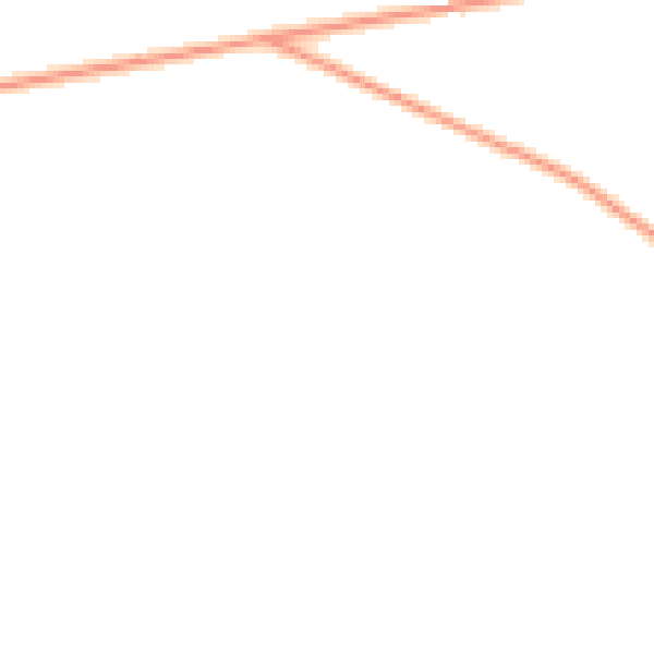 Daytime road noise heatmap for SY9 5JS