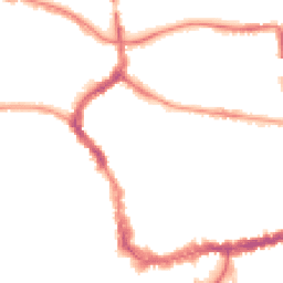 Night-time road noise heatmap for TA1 1AE