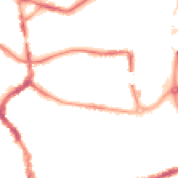 Night-time road noise heatmap for TA1 1AS