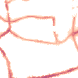Night-time road noise heatmap for TA1 1AY