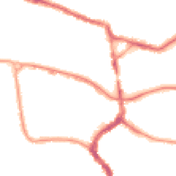 Night-time road noise heatmap for TA1 1BJ