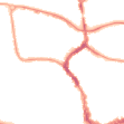 Night-time road noise heatmap for TA1 1DA