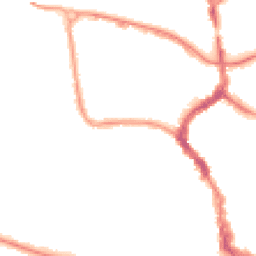 Night-time road noise heatmap for TA1 1DG