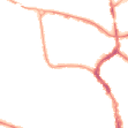 Night-time road noise heatmap for TA1 1DJ