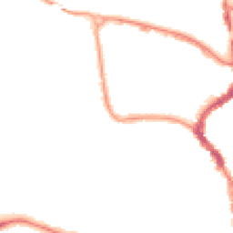 Night-time road noise heatmap for TA1 1DL
