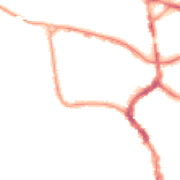 Night-time road noise heatmap for TA1 1ED