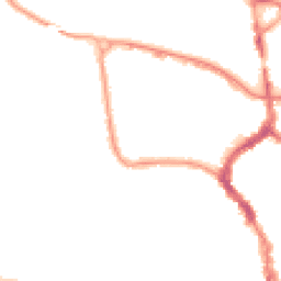 Night-time road noise heatmap for TA1 1EF