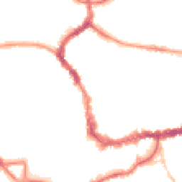 Night-time road noise heatmap for TA1 1JH