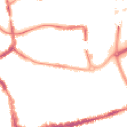 Night-time road noise heatmap for TA1 1QA