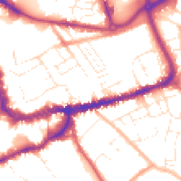Daytime road noise heatmap for TA1 1ST