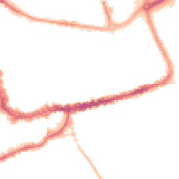 Night-time road noise heatmap for TA1 1ST