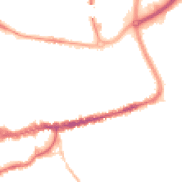Night-time road noise heatmap for TA1 1SZ