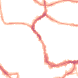 Night-time road noise heatmap for TA1 1TG