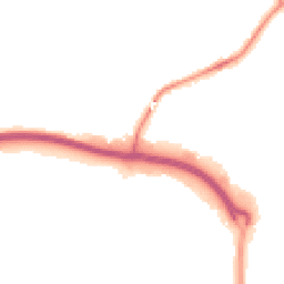 Night-time road noise heatmap for TA1 2FL